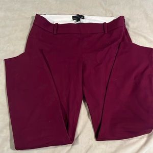 J crew Work Pants Maroon